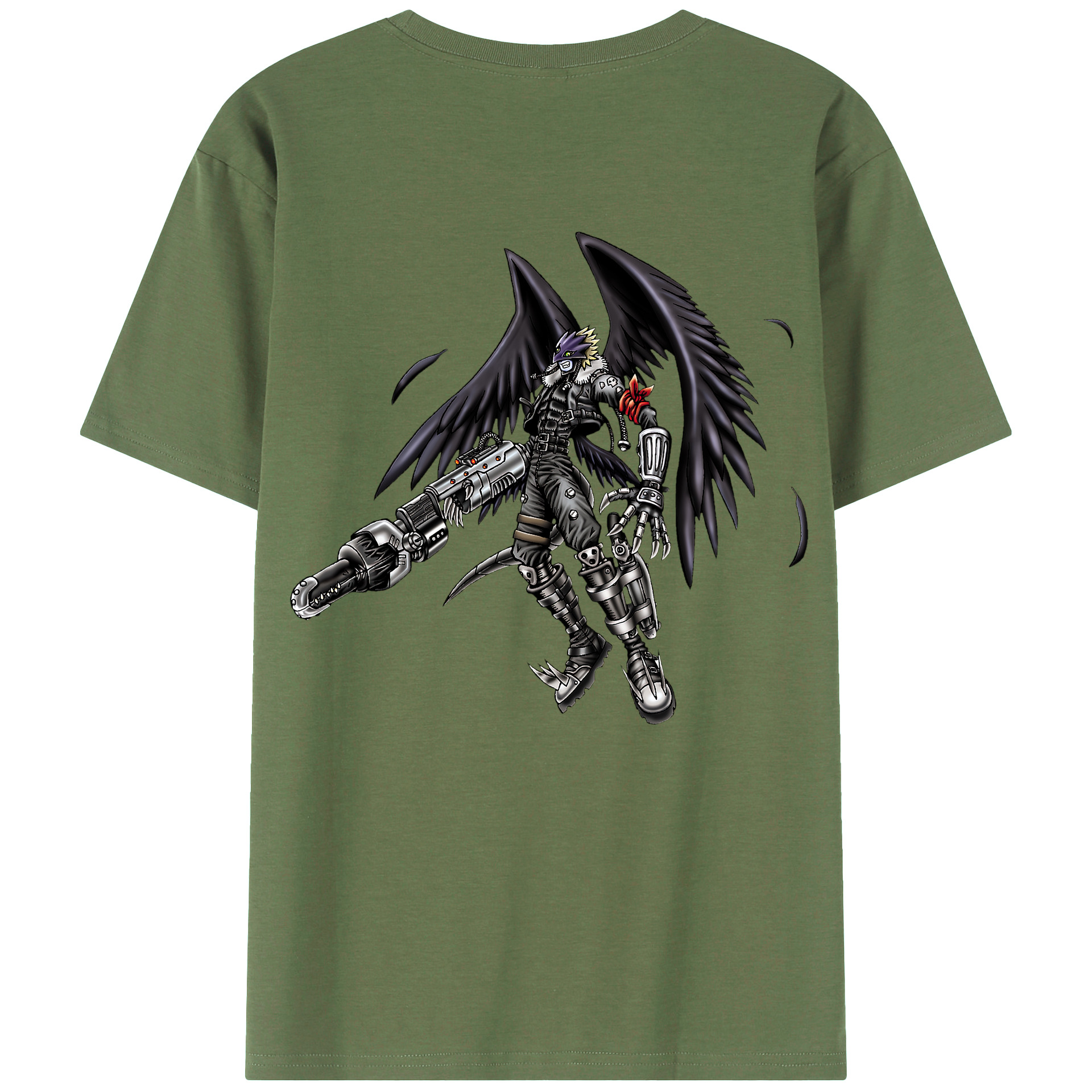 （画像用） 遊☆戯☆王 Yu-Gi-Oh! 綿100％ メンズ半袖Tシャツ（バックプリント） 通気性